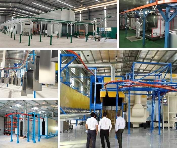 Dịch vụ sơn tĩnh điện TP.HCM do One Tech cung cấp triển khai cho nhiều dự án lớn