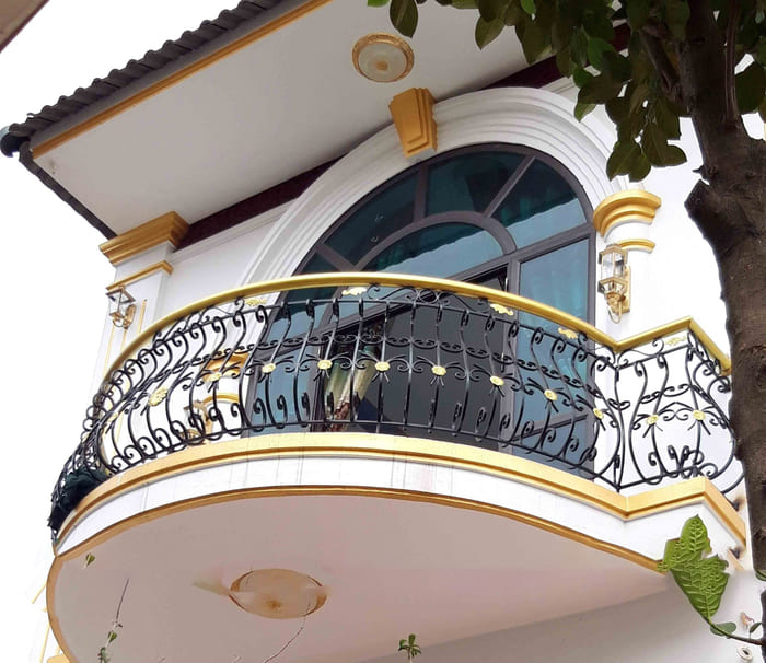 Mẫu lan can hình vòm cung bắt mắt