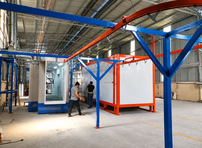 Tìm hiểu về buồng sấy sơn tĩnh điện
