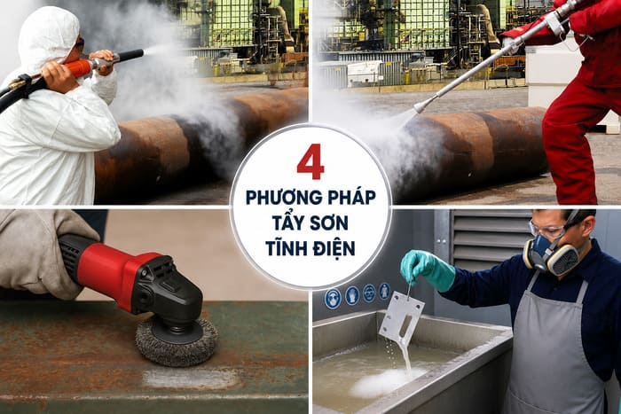 Phương pháp tẩy sơn tĩnh điện phổ biến, hiệu quả