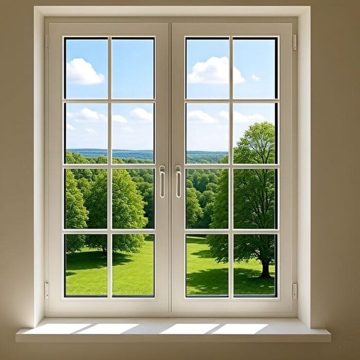 Khung cửa sổ sắt 2 cánh