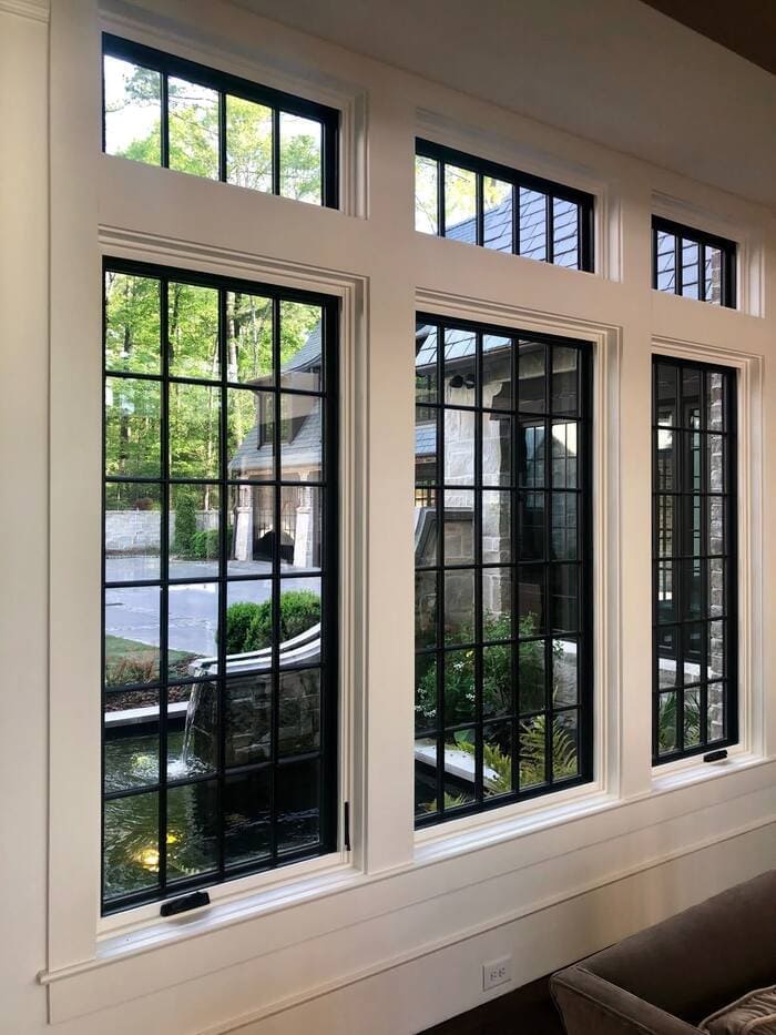 Khung cửa sổ sắt cho khi biệt thự