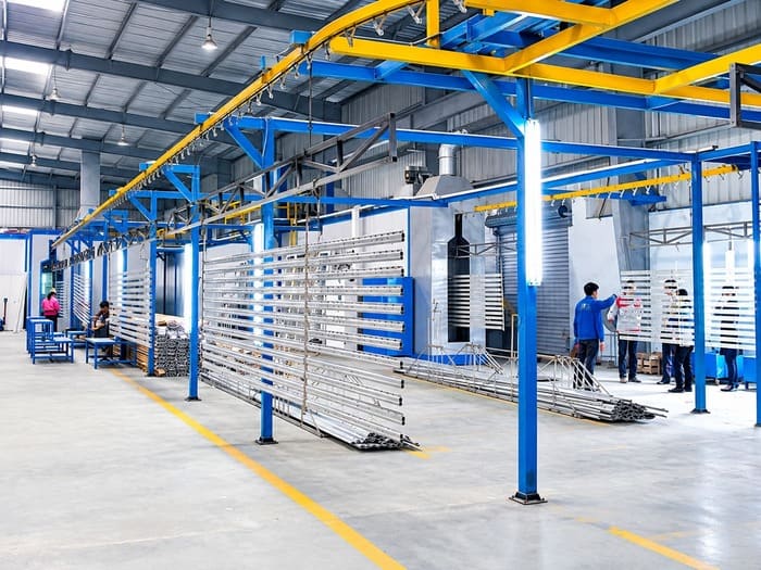 Quy trình lắp đặt dây chuyền sơn tĩnh điện ở Hải Phòng 