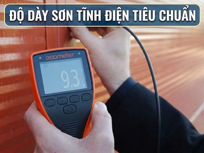 Độ dày lớp sơn tĩnh điện tiêu chuẩn